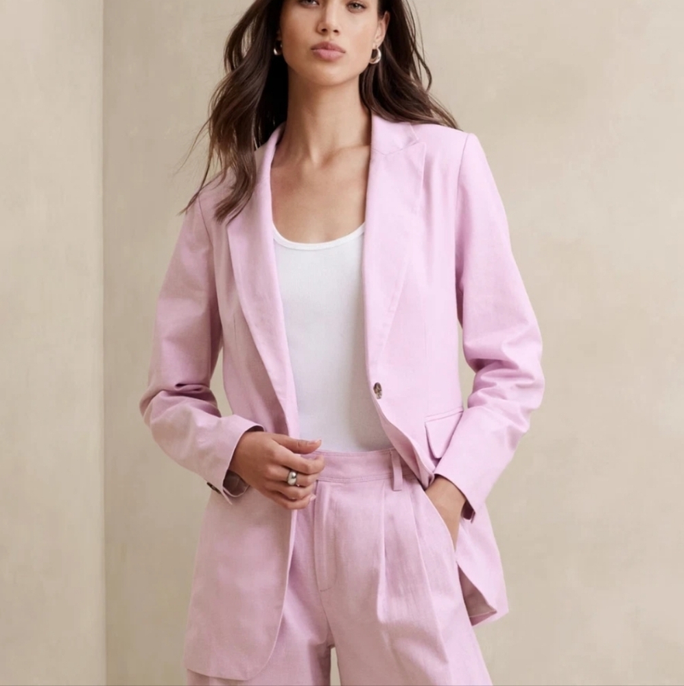 Banana Republic Factory Pink Blazer